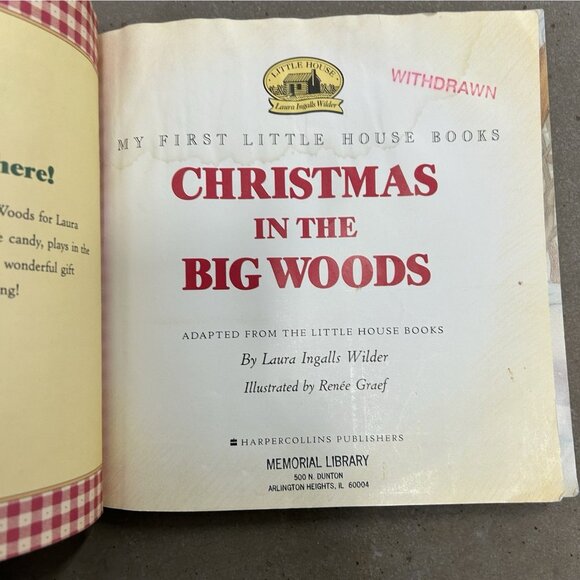 MY FIRST LITTLE HOUSE Books Lot 3 Winter Days Christmas Dance At Grandpa’s Pb HC - Picture 10 of 16